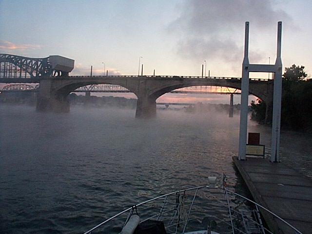 Morning mists in Chattanooga